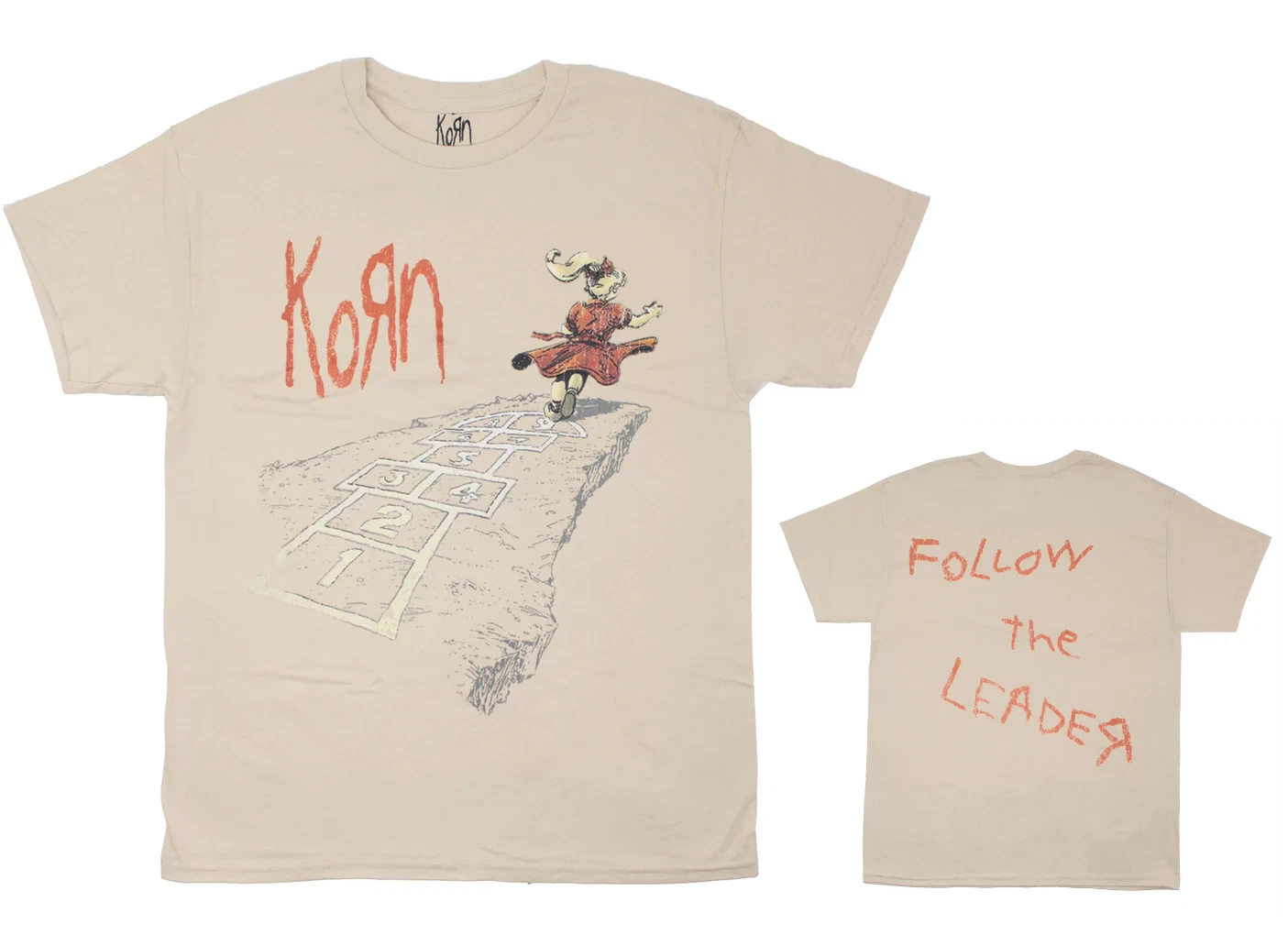 Korn Follow the Leader 2 Sided Hop Scotch Mens T Shirt