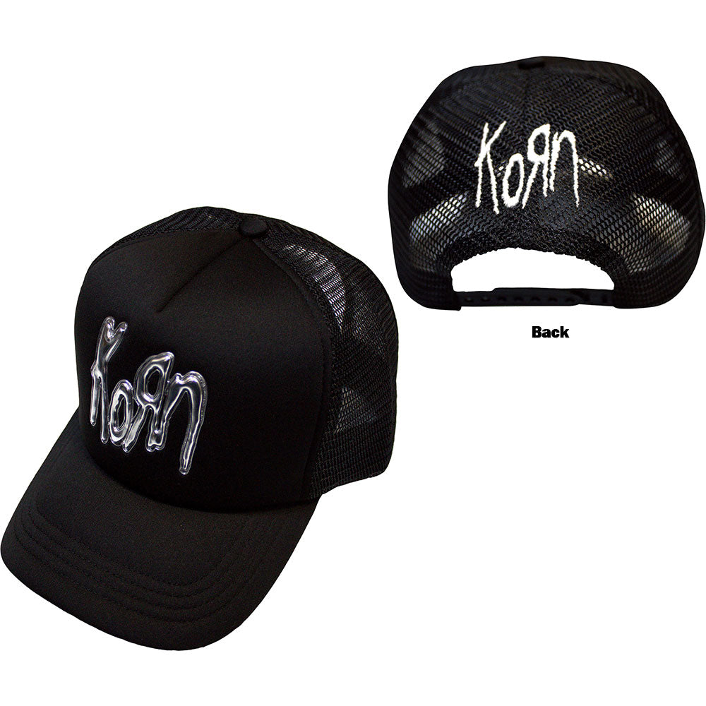 Korn Sonic Silver Logo Hat Black