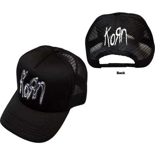 Korn Sonic Silver Logo Hat Black