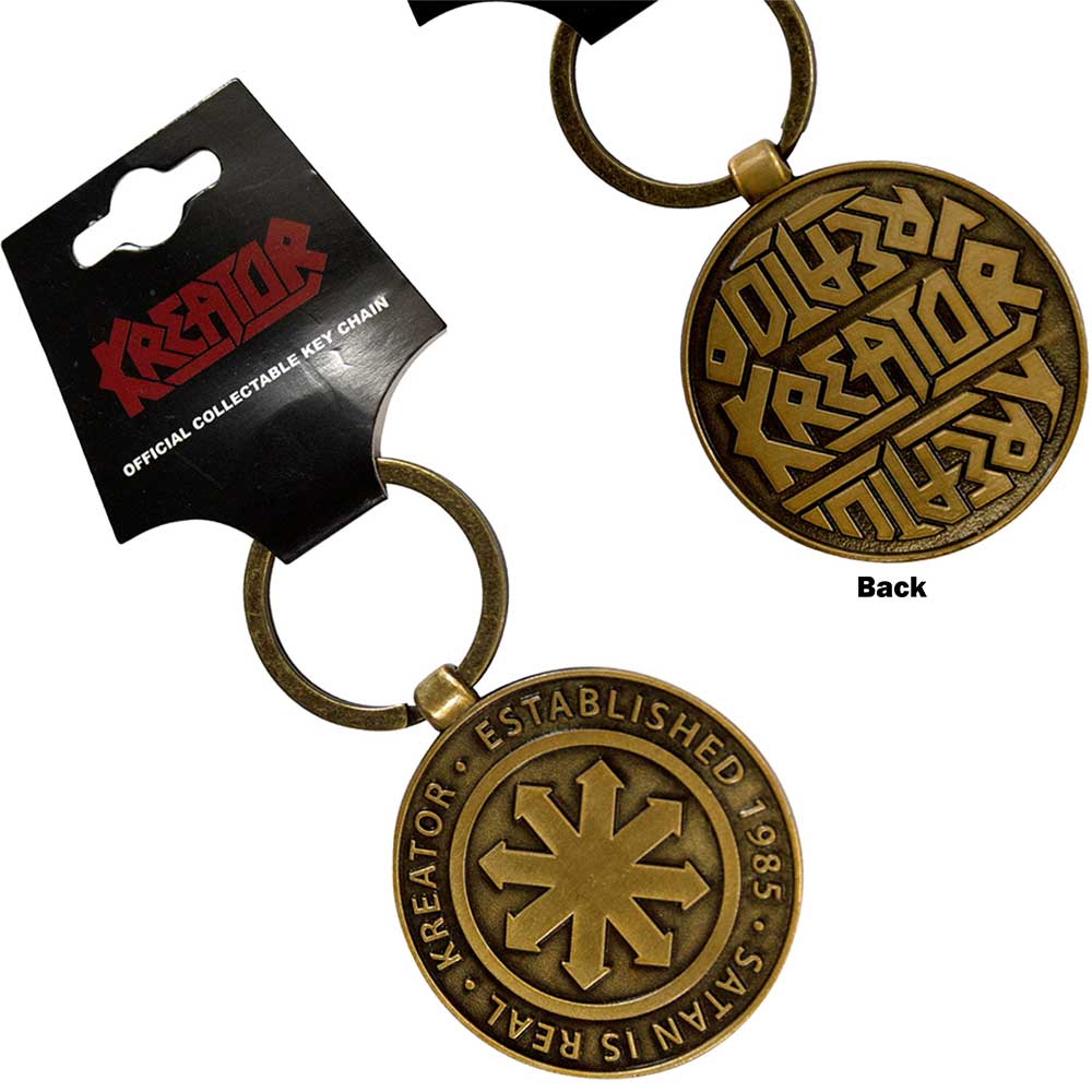 Kreator Satan Is Real Emblem Keychain