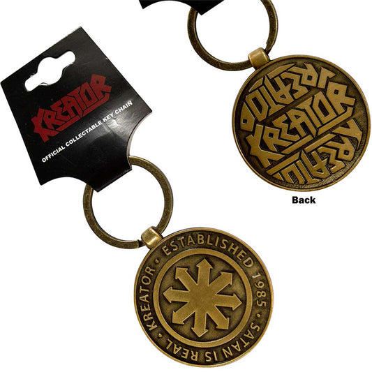 Kreator Satan Is Real Emblem Keychain