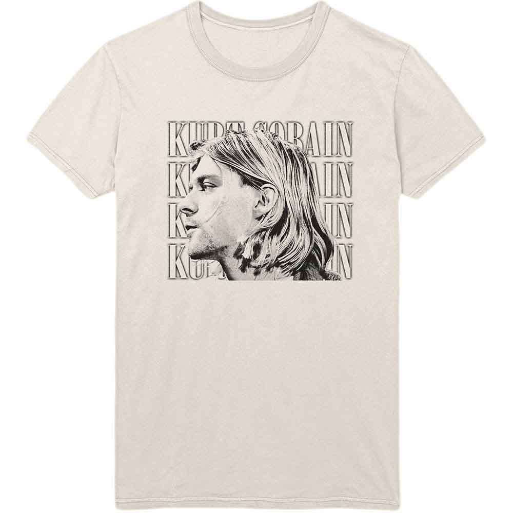 Kurt Cobain Contrast Profile Mens T Shirt