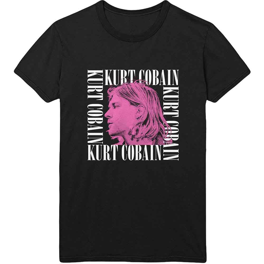 Kurt Cobain Head Shot Frame Mens T Shirt