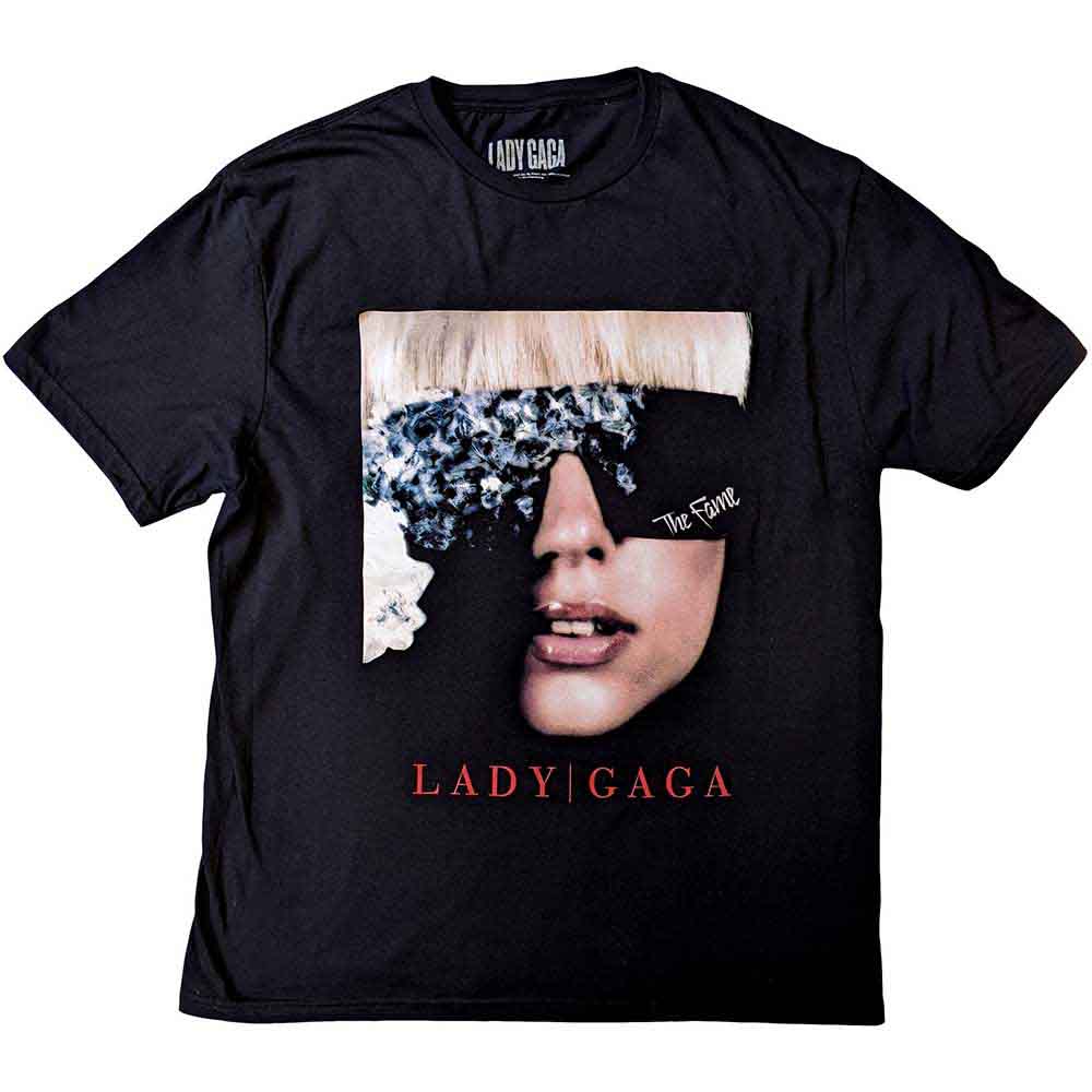 Lady Gaga The Fame Photo Mens T Shirt Black