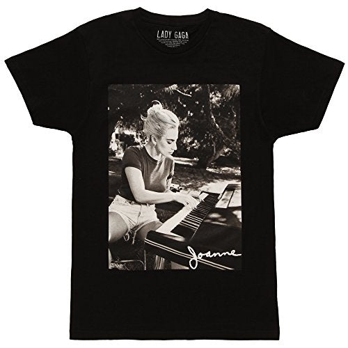 Lady Gaga Joanne Piano Officially Licensed Mens T Shirt Black