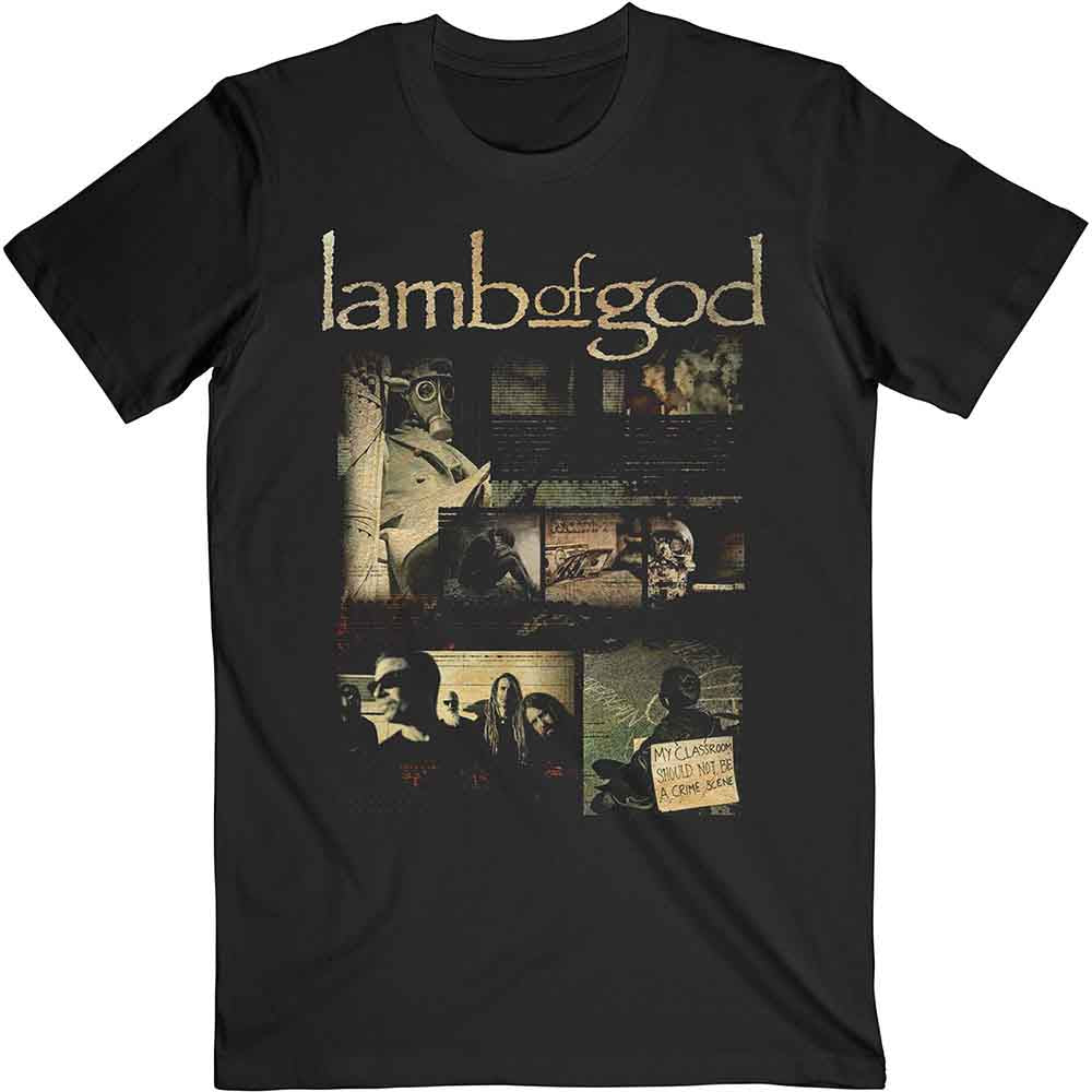 Lamb Of God Album Collage Mens T Shirt