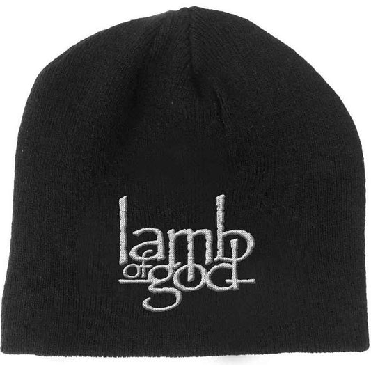 Lamb Of God Logo Beanie Hat Black