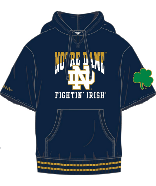 Notre Dame - NBA Pre-Game Short Sleeve Hoodie