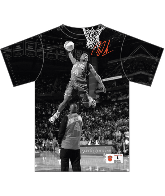 New York Knicks - Mitchell and Ness NBA Nate Robinson Above The Rim Sublimated Mens T Shirt Black