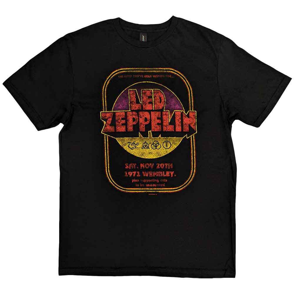 Led Zeppelin 1971 Wembley Mens T Shirt