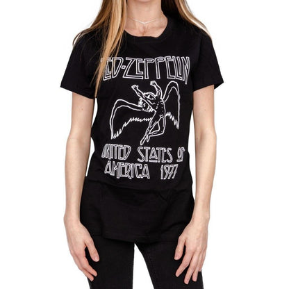 Led Zeppelin 1977 American Tour Juniors T Shirt
