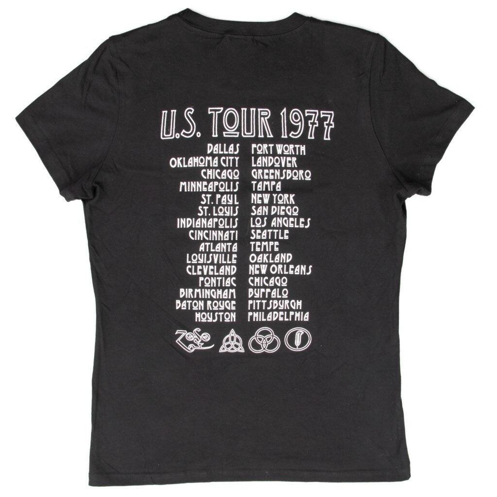 Led Zeppelin 1977 American Tour Juniors T Shirt