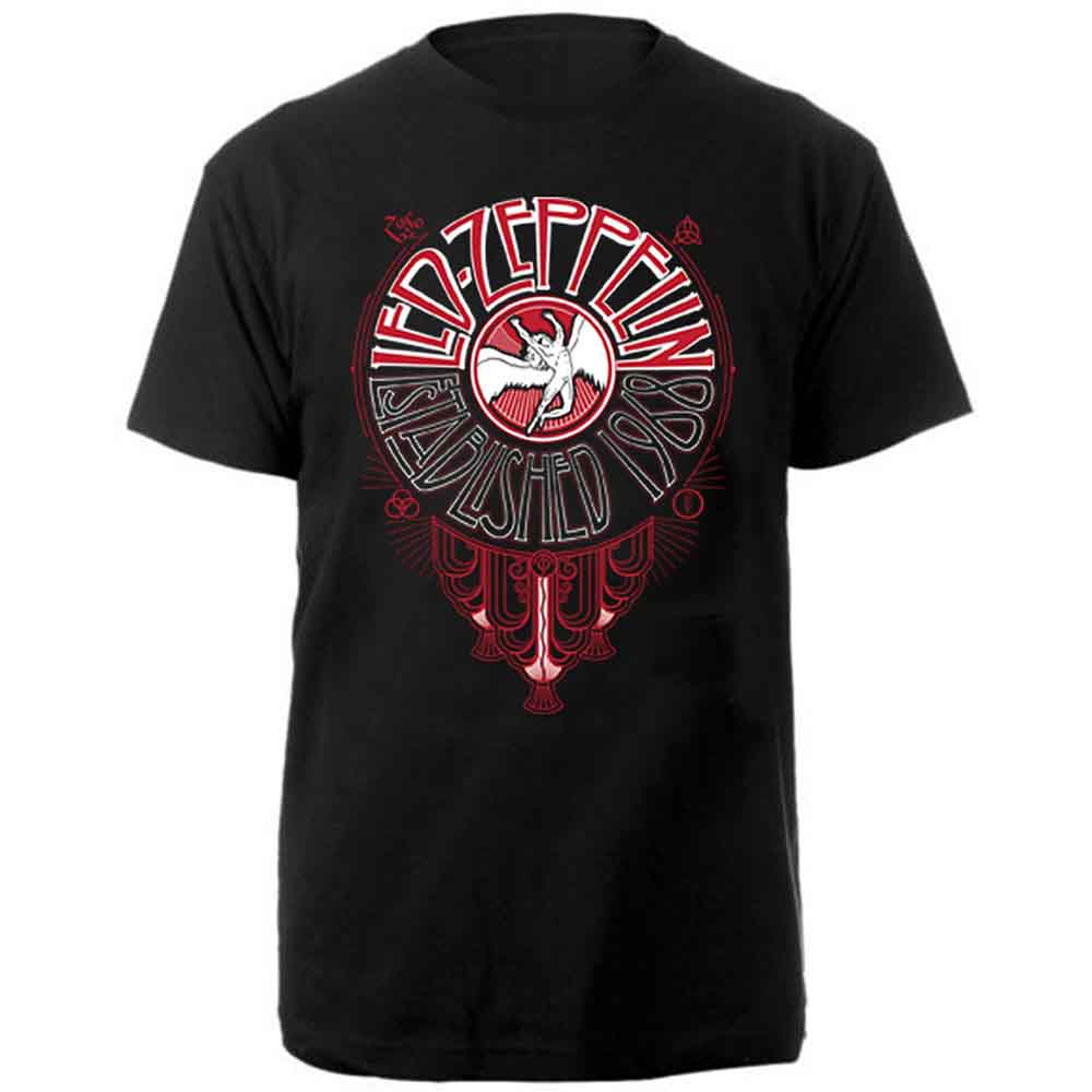 Led Zeppelin Deco Circle Mens T Shirt
