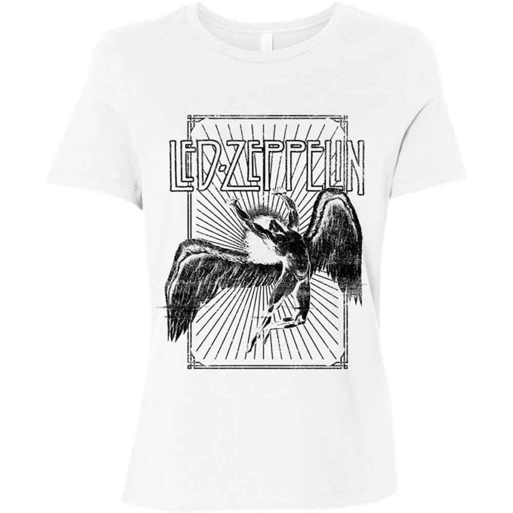 Led Zeppelin Icarus Burst Womens T Shirt
