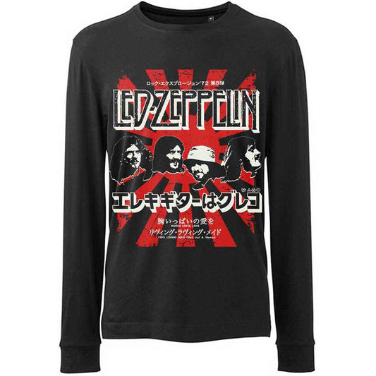 Led Zeppelin Japanese Burst Long Sleeve Shirt