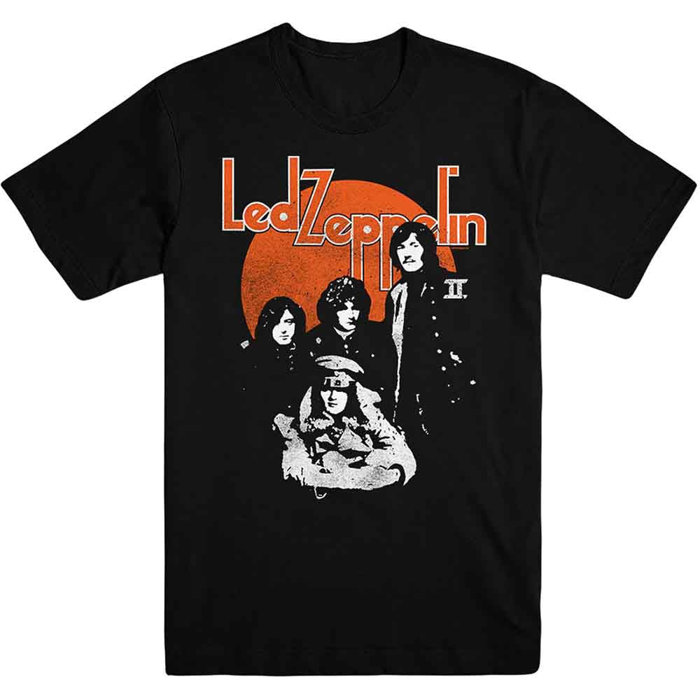 Led Zeppelin Orange Circle Mens T Shirt