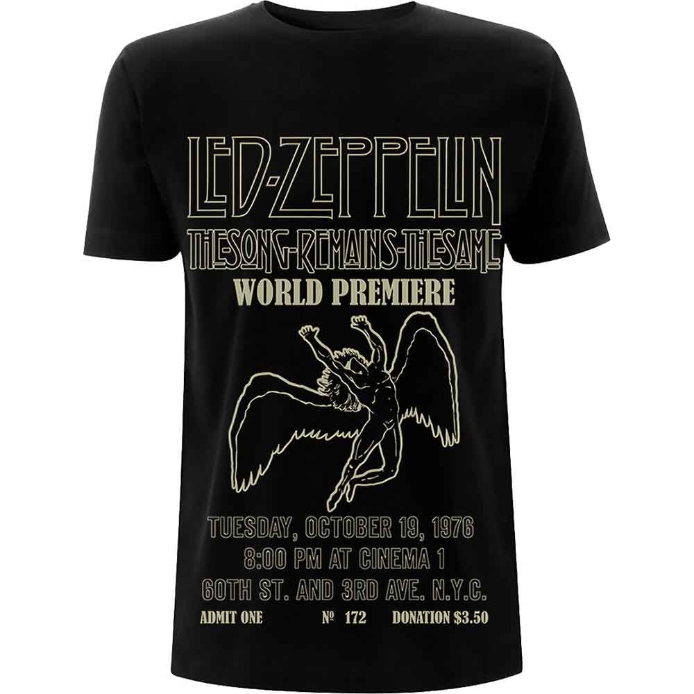 Led Zeppelin TSRTS World Premier Mens T Shirt