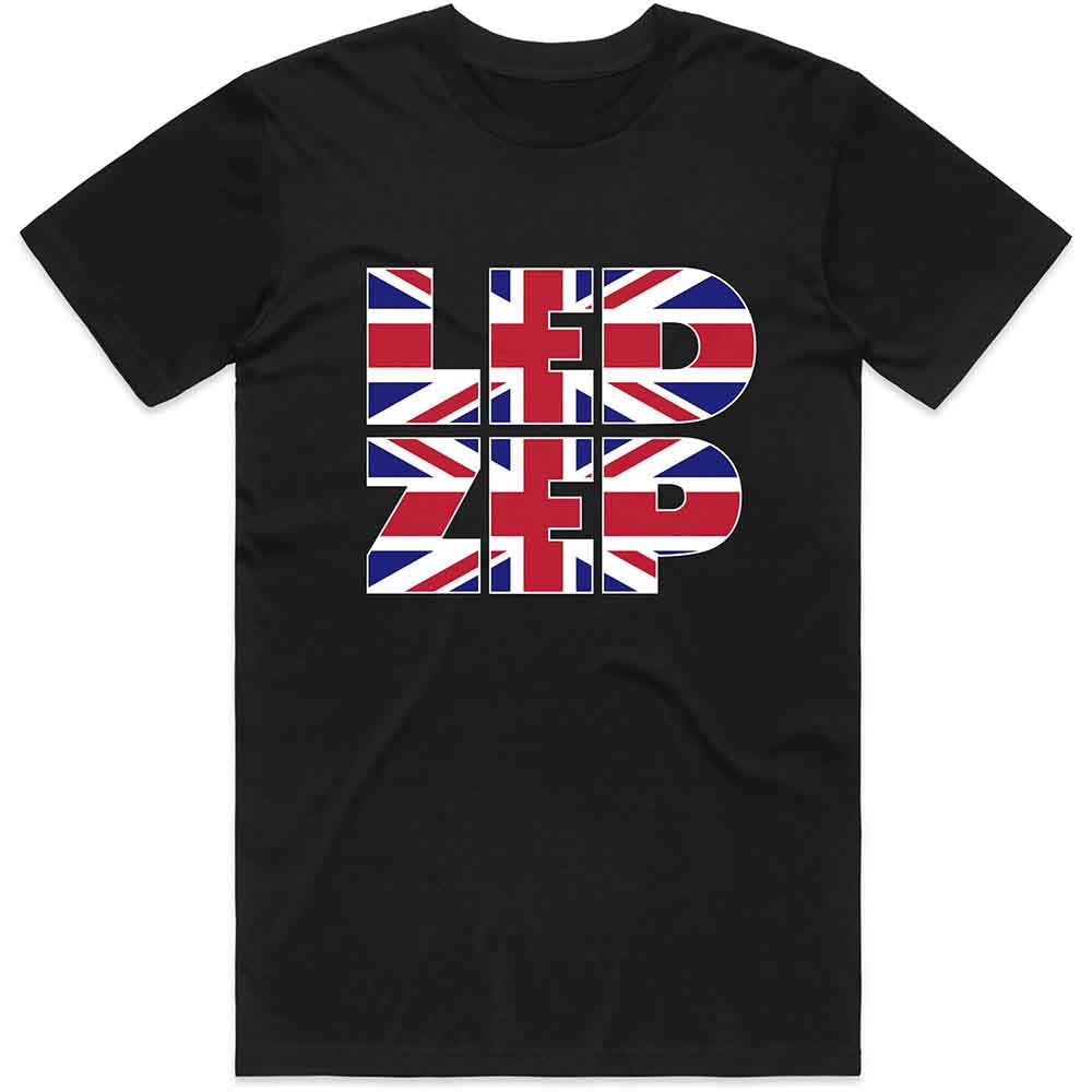 Led Zeppelin Union Jack Type Mens T Shirt