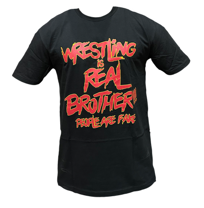 Hulk Hogan Wrestling is Real Mens T Shirt Black
