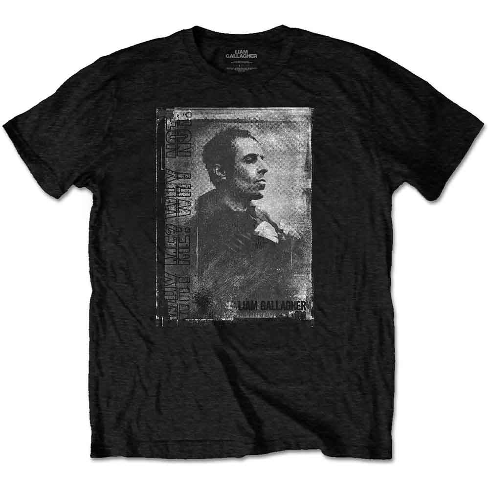 Liam Gallagher Monochrome Mens T Shirt