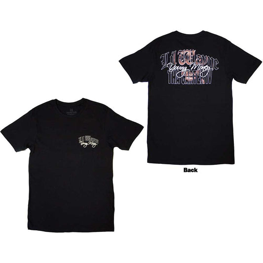 Lil Wayne Face Infill Mens T Shirt