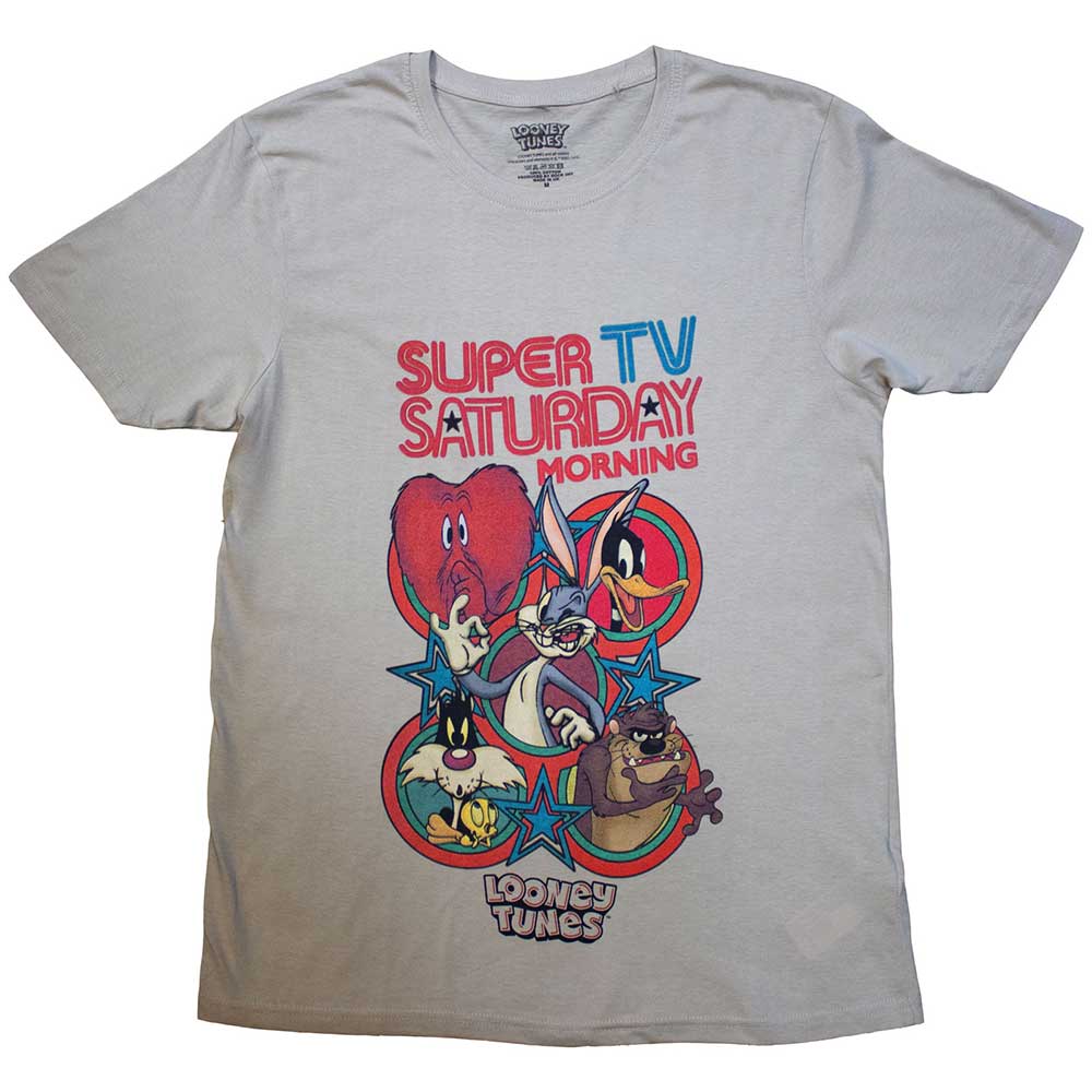 Looney Tunes Super Saturday TV Mens T Shirt