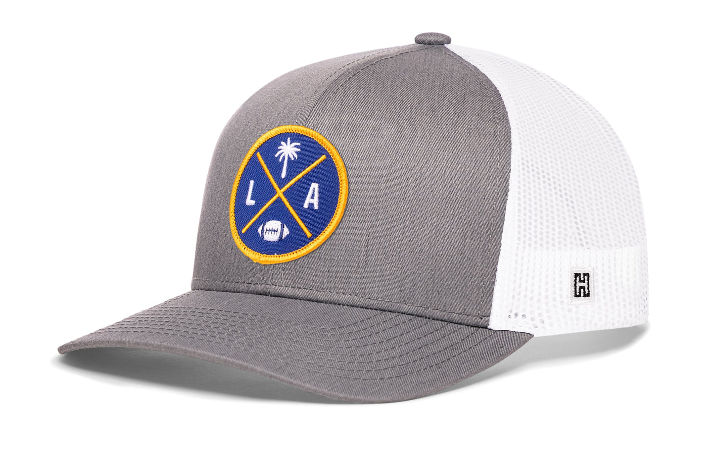 Los Angeles Trucker Haka Hat Black LA X Football Snapback