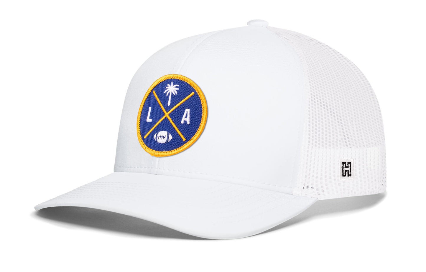 Los Angeles Trucker Haka Hat Black LA X Football Snapback