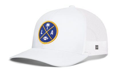 Los Angeles Trucker Haka Hat Black LA X Football Snapback