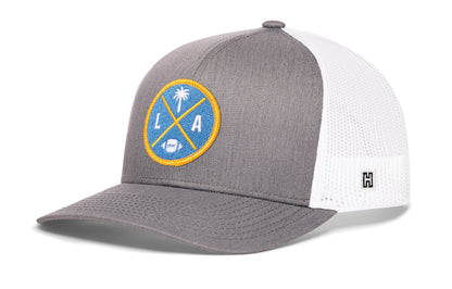 Los Angeles Trucker Haka Hat Black LA X Football Snapback