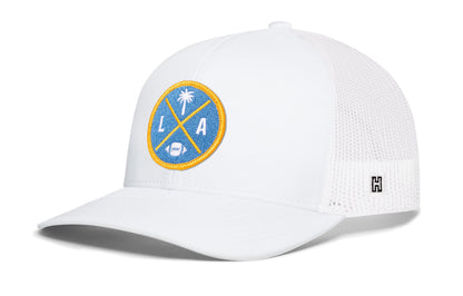 Los Angeles Trucker Haka Hat Black LA X Football Snapback