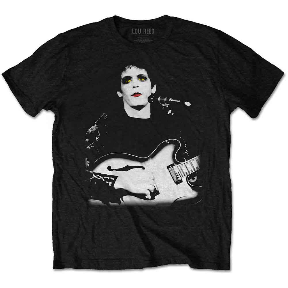 Lou Reed Bleached Photo Mens T Shirt