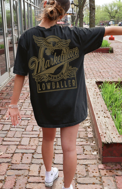 Marketplace Menace Lowballer T Shirt Black