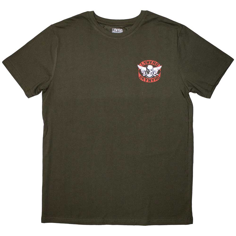 Lynyrd Skynyrd Mini Biker Patch Logo Mens T Shirt