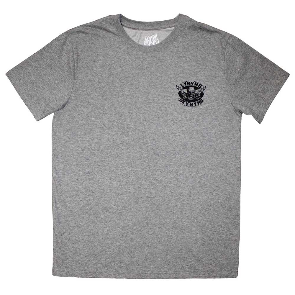 Lynyrd Skynyrd Mini Biker Patch Logo Mono Mens T Shirt