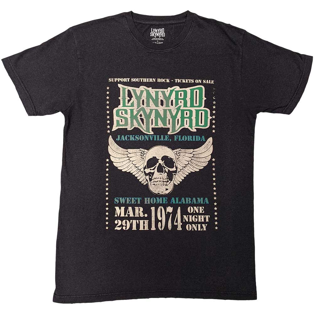 Lynyrd Skynyrd Winged Skull Mens T Shirt