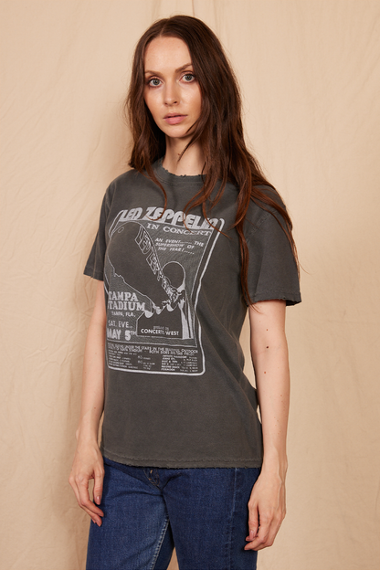 Led Zeppelin 1973 Sunkissed Tee Womens T Shirt Black
