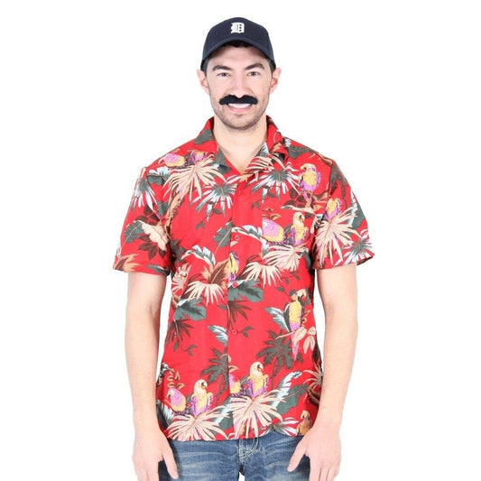 Magnum PI Tom Selleck Red Costume Shirt and Hat