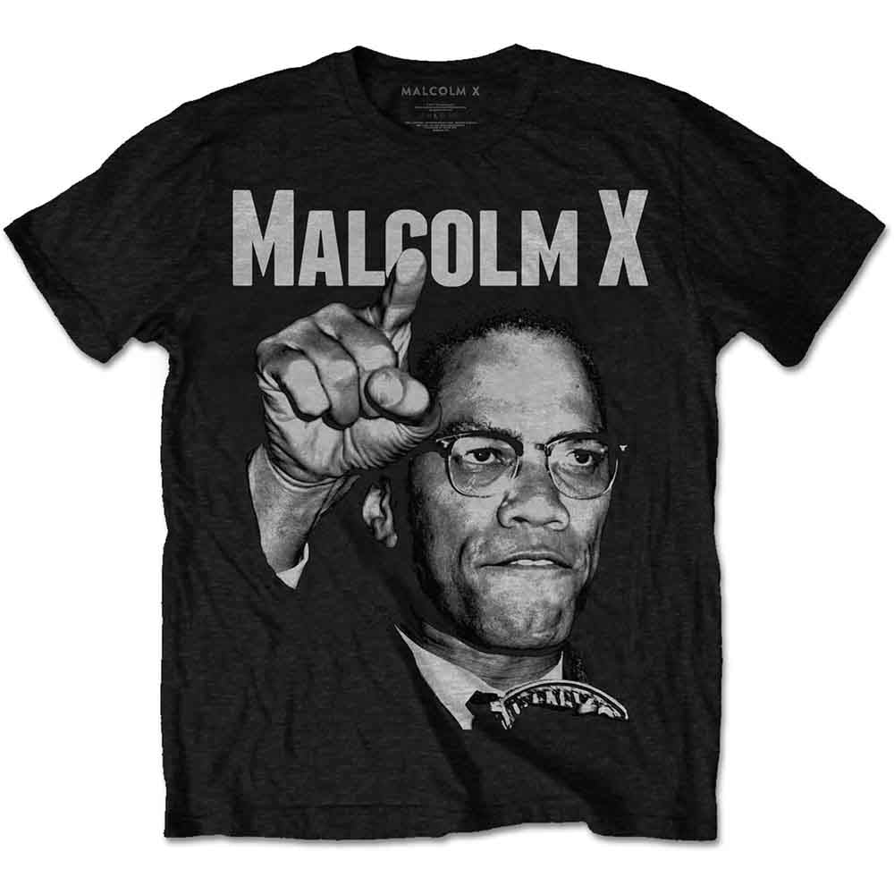 Malcolm X Pointing Mens T Shirt