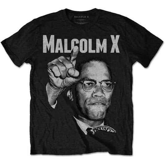 Malcolm X Pointing Mens T Shirt