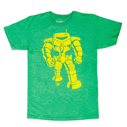 Man-Bot Vintage Graphic Green Adult T Shirt