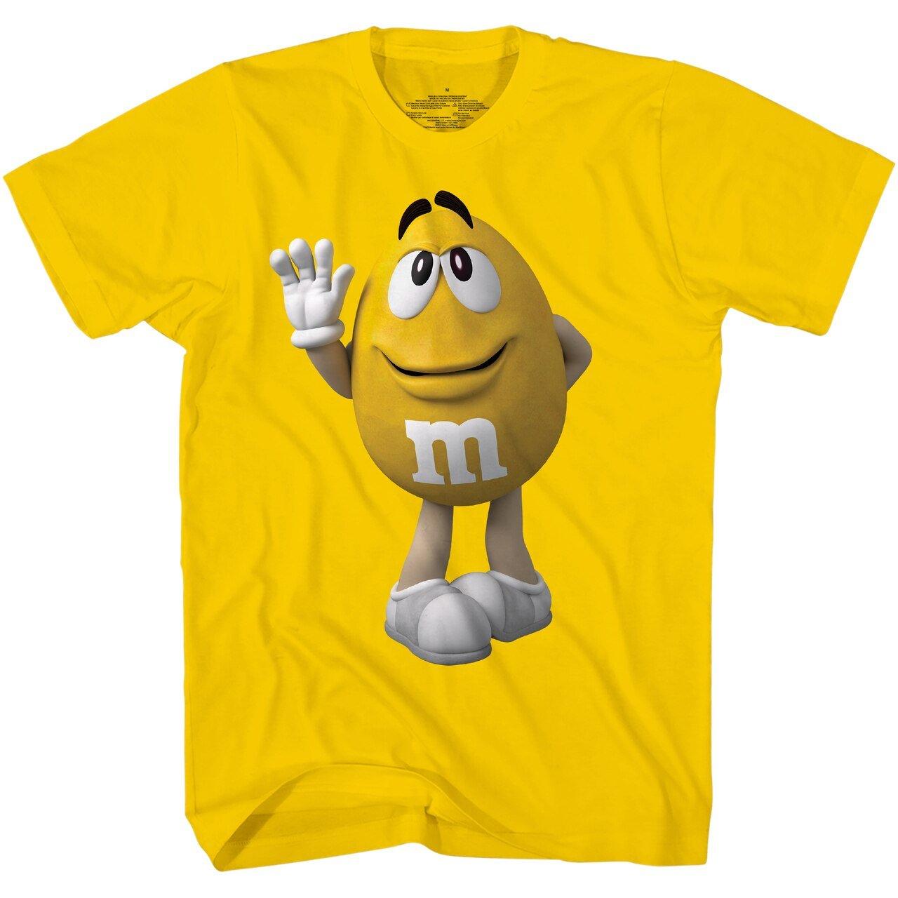 M&M's Candy Character Face Adult T Shirt
