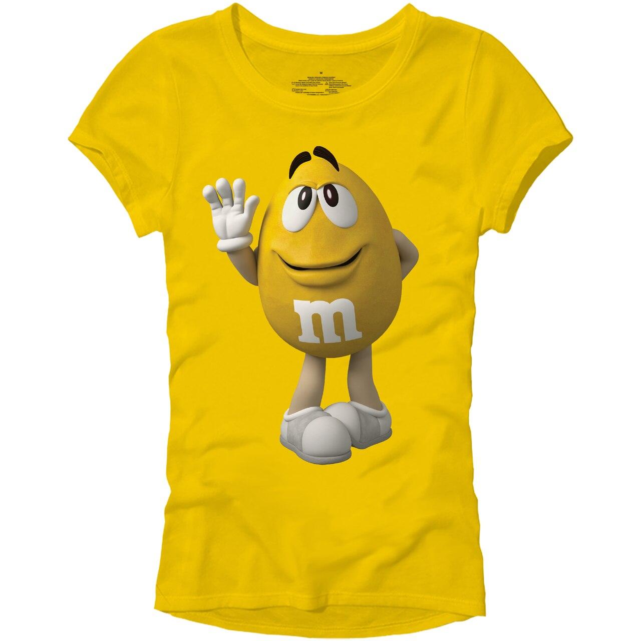 M&M's Candy Character Face Juniors T Shirt