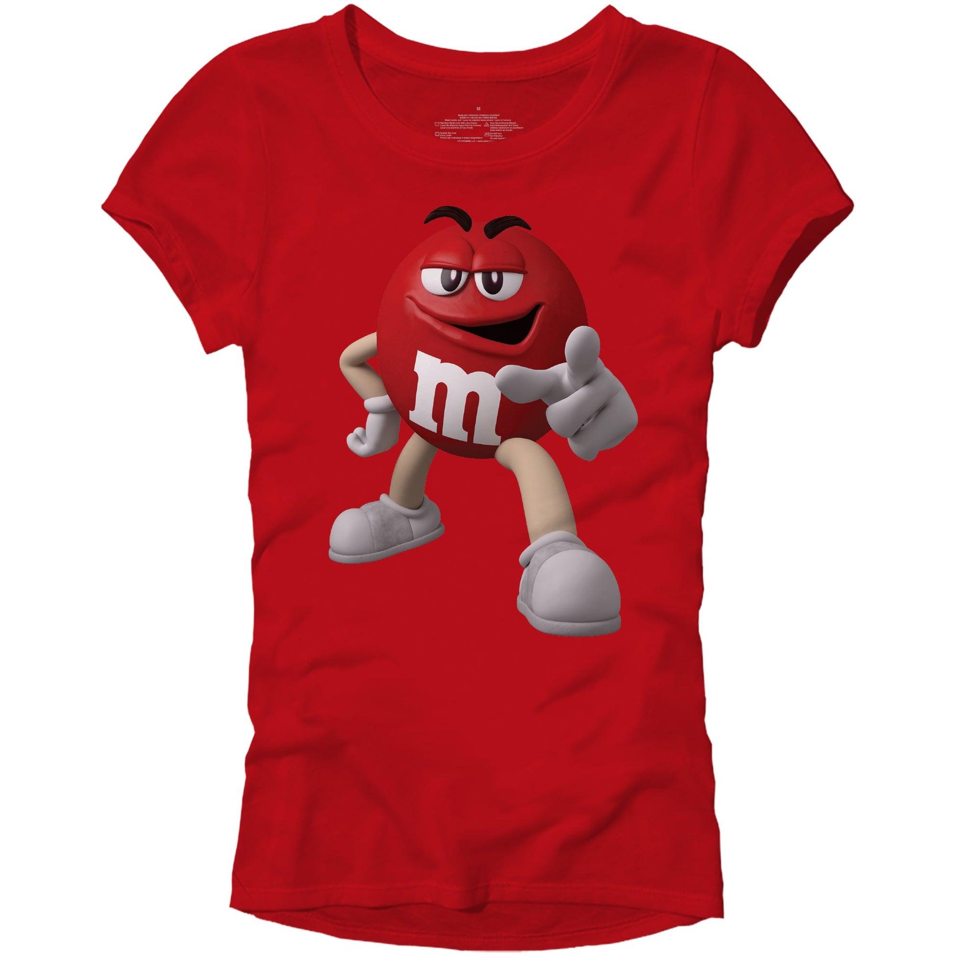 M&M's Candy Character Face Juniors T Shirt