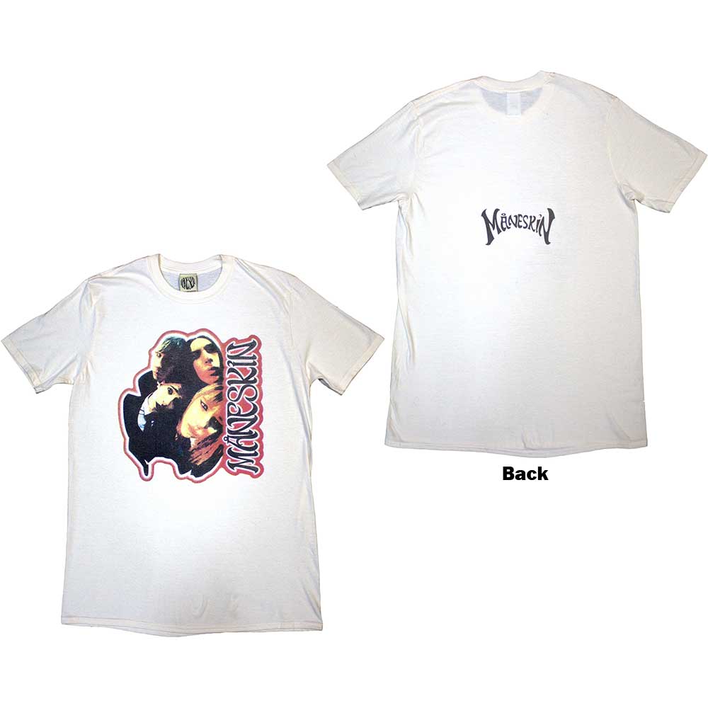 Maneskin Fisheye Faces Mens T Shirt