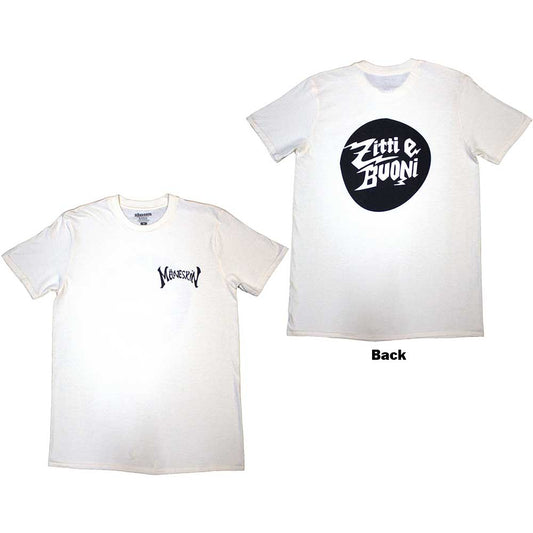 Maneskin Pocket Logo & Zitti e Buoni Circle Mens T Shirt