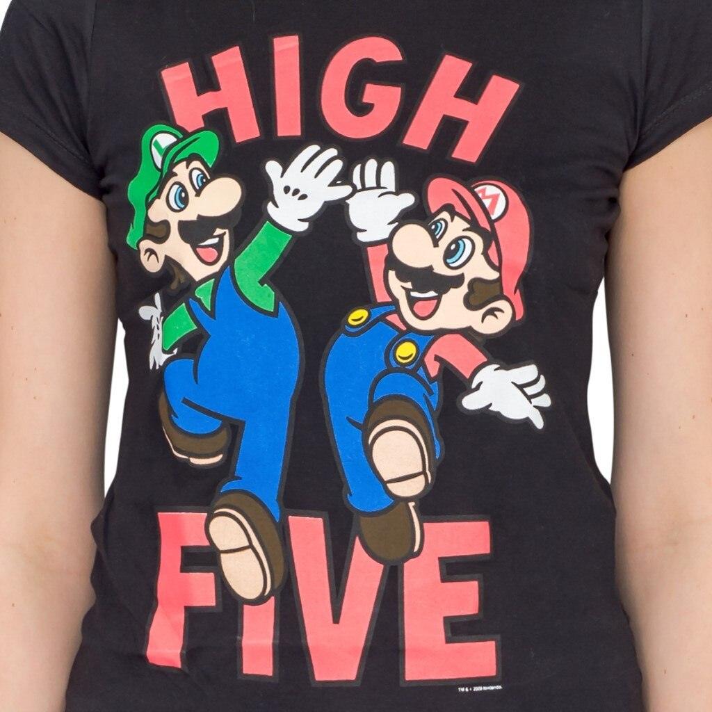 Mario & Luigi High Five Sheer T Shirt