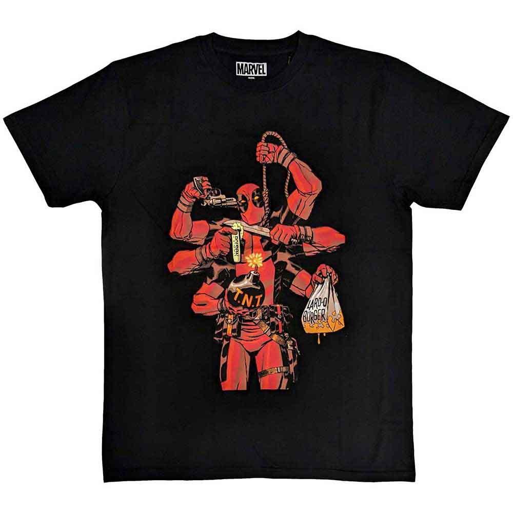 Marvel Comics Deadpool Arms Mens T Shirt