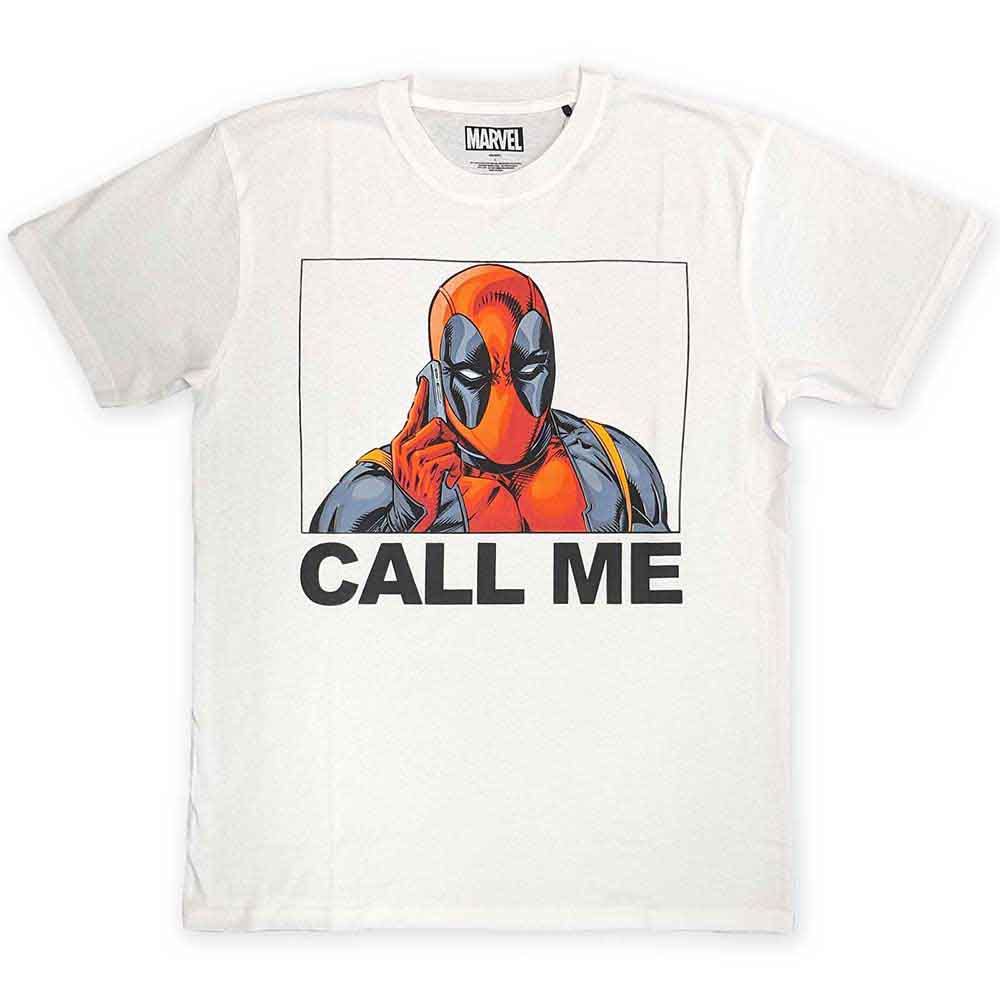 Marvel Comics Deadpool Call Me Mens T Shirt