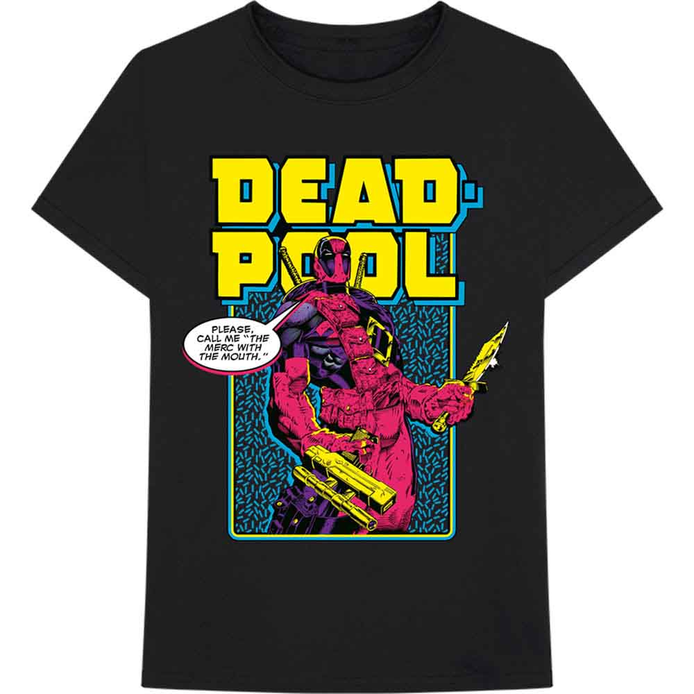 Marvel Comics Deadpool Comic Merc Mens T Shirt